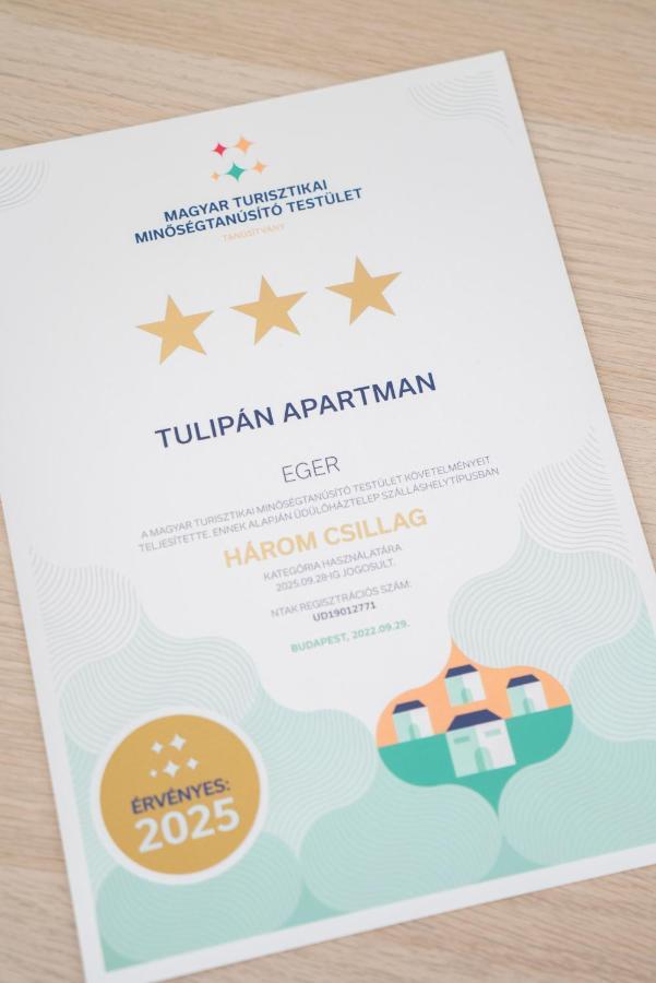 Tulipan Apartman Эгер Экстерьер фото